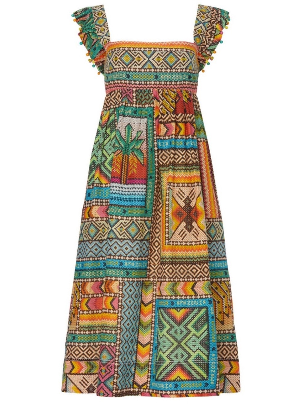 FARM Rio Banana Scarves Dress Size XS